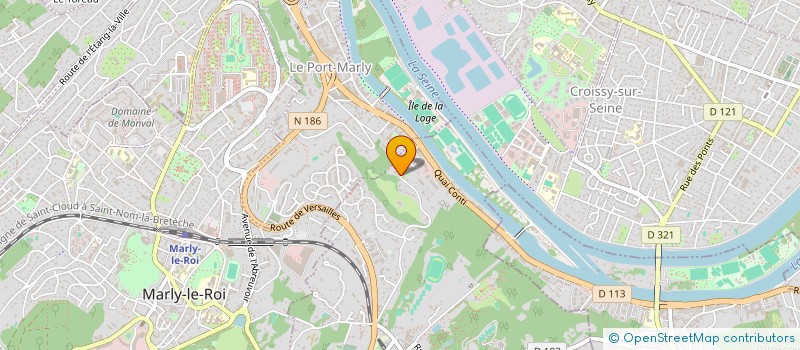 localisation de l'entreprise SCI LEXUS  LOUVECIENNES