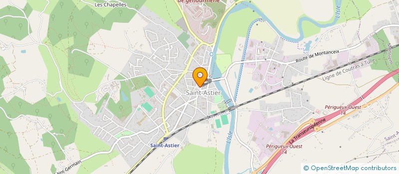 localisation de l'entreprise SCI LEYBARDIE  SAINT-ASTIER