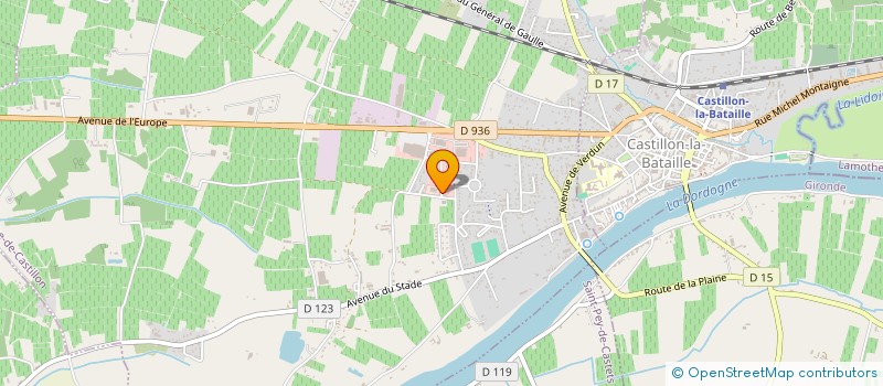 localisation de l'entreprise SCI LEYDET  SAINT-MAGNE-DE-CASTILLON