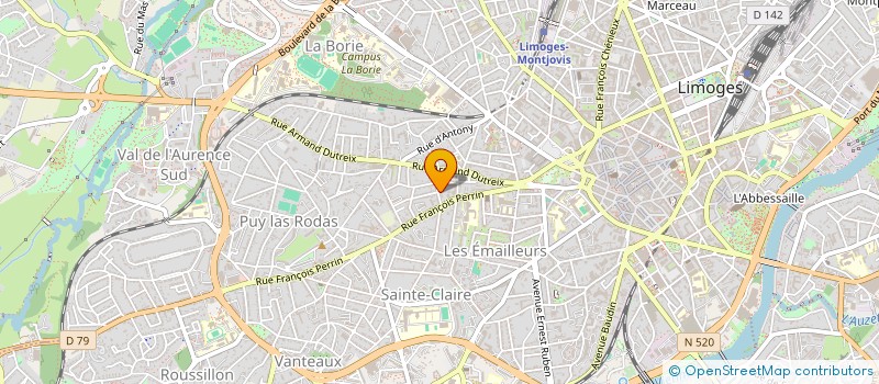 localisation de l'entreprise SCI LEYLI à LIMOGES