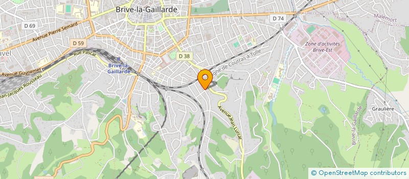 localisation de l'entreprise SCI LEYMONERIE  BRIVE-LA-GAILLARDE