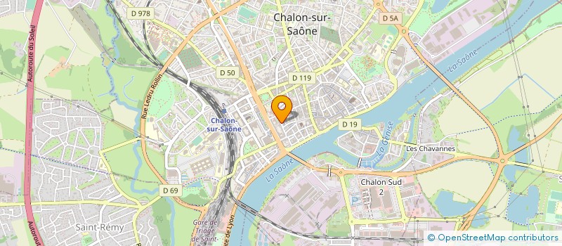 localisation de l'entreprise SCI LEYNAUD PRINCE à CHALON-SUR-SAONE