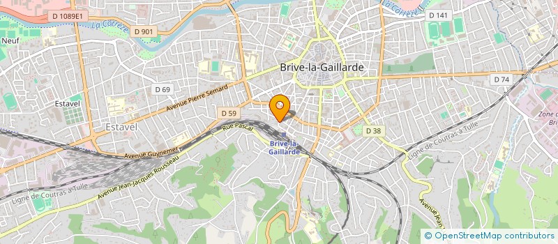 localisation de l'entreprise SCI LEYRADOUR  BRIVE-LA-GAILLARDE