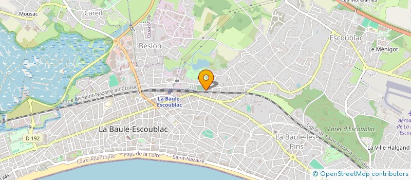 localisation de l'entreprise SCI LEZA  LA BAULE-ESCOUBLAC