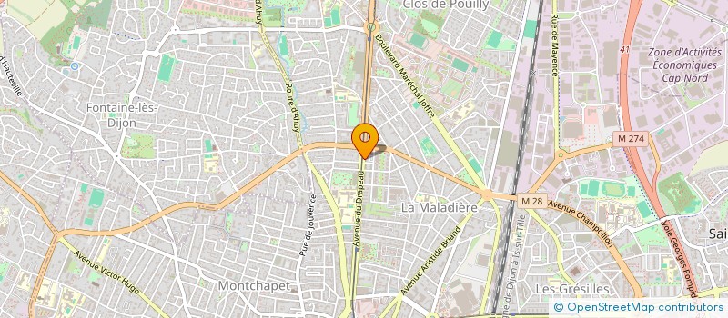 localisation de l'entreprise SCI LEZARD à DIJON