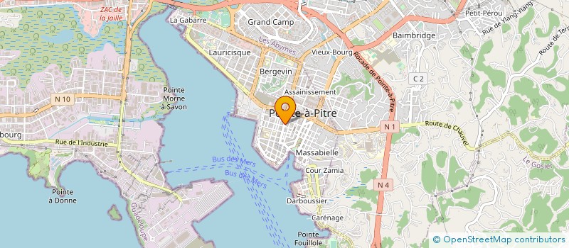 localisation de l'entreprise SCI LEZARDINE à POINTE A PITRE