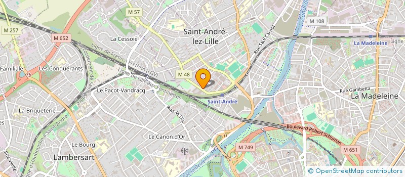 localisation de l'entreprise SCI LEZARTISTE  SAINT-ANDRE-LEZ-LILLE