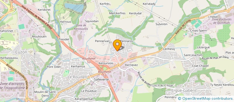 localisation de l'entreprise SCI LEZEBEL  ERGUE GABERIC