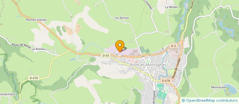 localisation de l'entreprise SCI LEZER à RIOM-ES-MONTAGNES