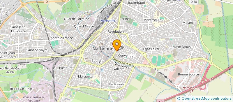 localisation de l'entreprise SCI LEZI LEX  NARBONNE