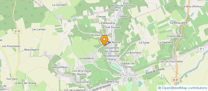 localisation de l'entreprise SCI LEZIF  POCE-SUR-CISSE