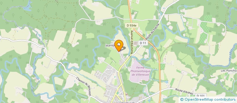 localisation de l'entreprise SCI LEZO  SAINT-CRICQ-VILLENEUVE