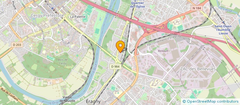 localisation de l'entreprise SCI LF 2000  ERAGNY