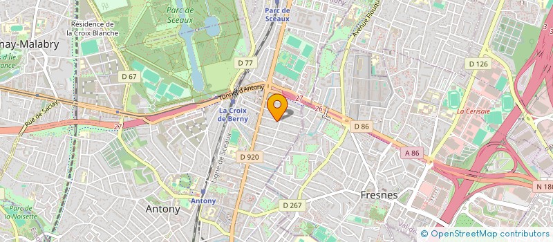 localisation de l'entreprise SCI LF à ANTONY
