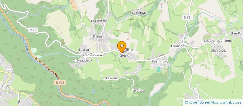 localisation de l'entreprise SCI LF  FETERNES