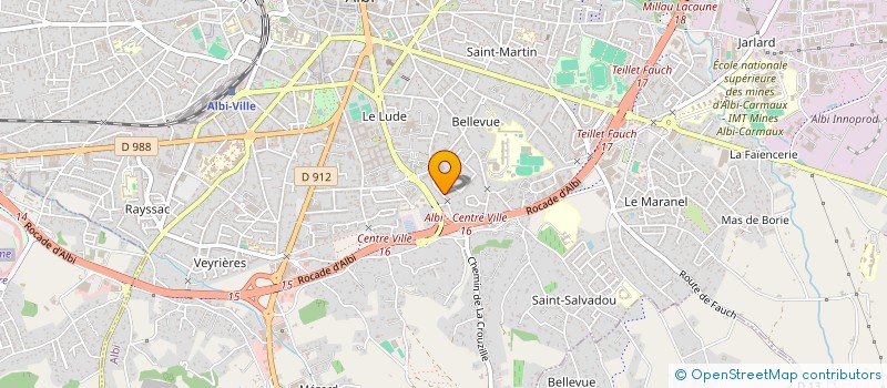 localisation de l'entreprise SCI LF à ALBI