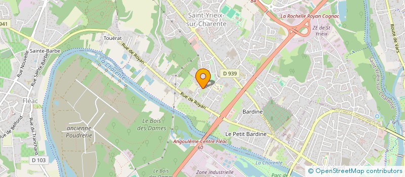 localisation de l'entreprise SCI LF à SAINT-YRIEIX-SUR-CHARENTE
