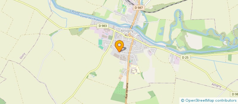 localisation de l'entreprise SCI LF IMMO  ATTIGNY