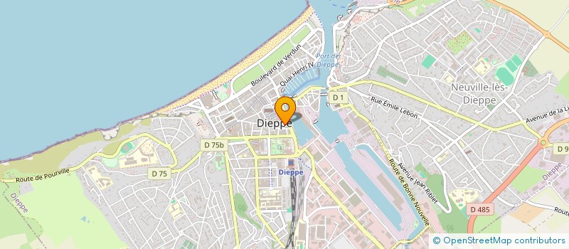 localisation de l'entreprise SCI LFC  DIEPPE