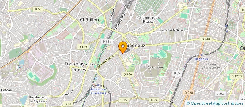 localisation de l'entreprise SCI LFC BATI à BAGNEUX