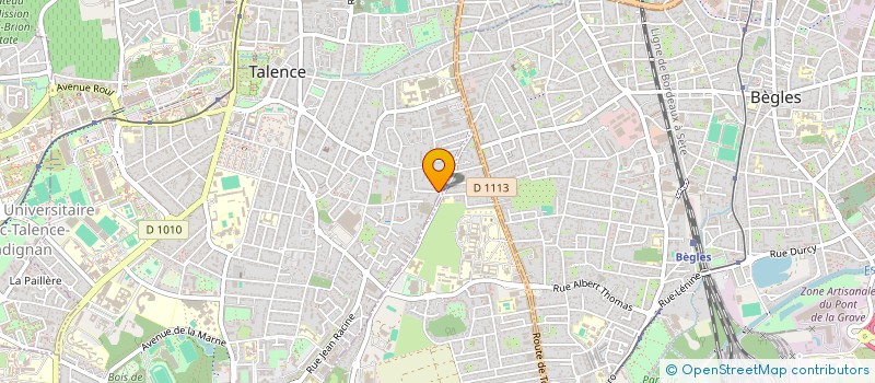 localisation de l'entreprise SCI LFL  TALENCE