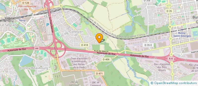 localisation de l'entreprise SCI LG 2G  COLLEGIEN