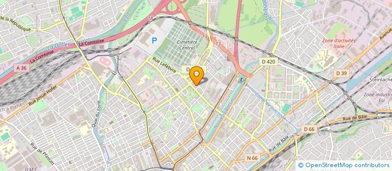 localisation de l'entreprise SCI LG  MULHOUSE