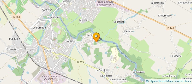 localisation de l'entreprise SCI LG.  CUGAND