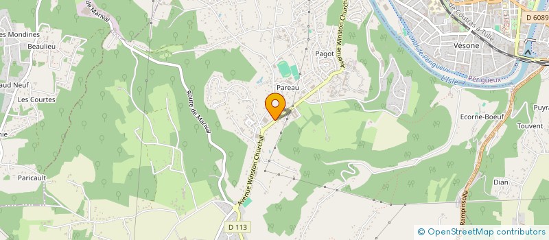 localisation de l'entreprise SCI LG  COULOUNIEIX-CHAMIERS