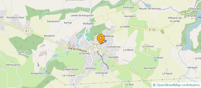 localisation de l'entreprise SCI LG  BIGNAN