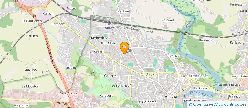 localisation de l'entreprise SCI LG BREIZH à AURAY