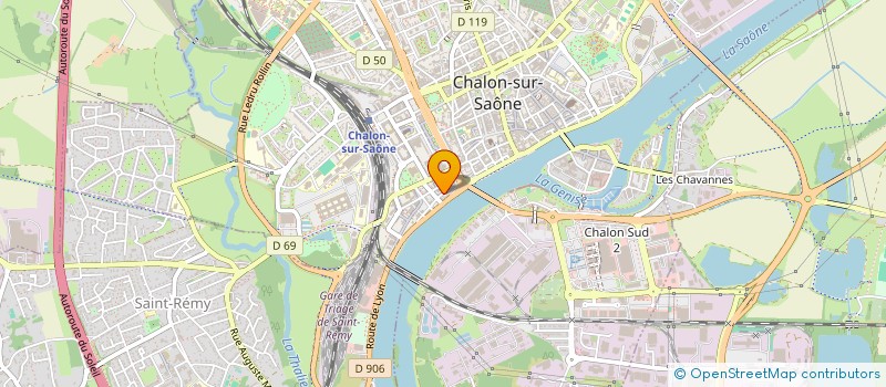 localisation de l'entreprise SCI LG IMMOBILIER à CHALON-SUR-SAONE