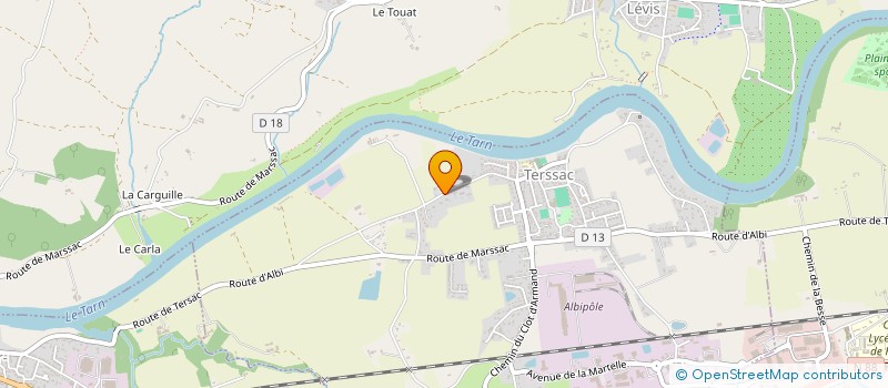 localisation de l'entreprise SCI LG INVEST  TERSSAC