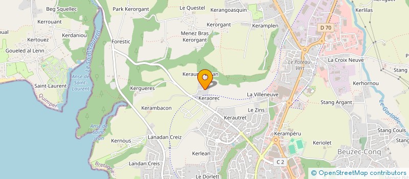 localisation de l'entreprise SCI LG INVESTS  CONCARNEAU