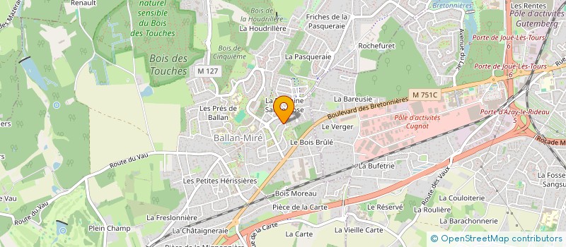 localisation de l'entreprise SCI LG PRIMAULT  BALLAN-MIRE