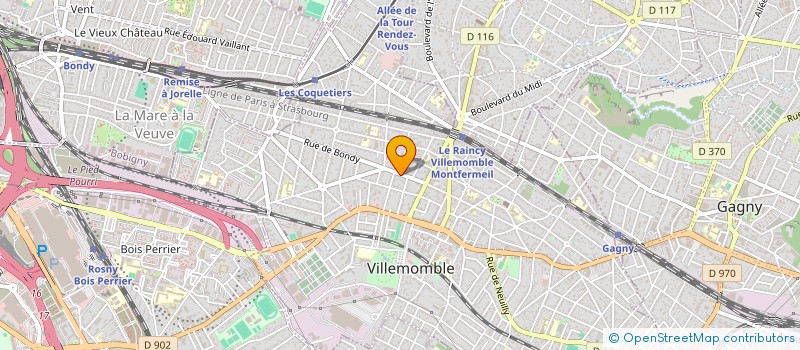 localisation de l'entreprise SCI LG SALENGRO  VILLEMOMBLE