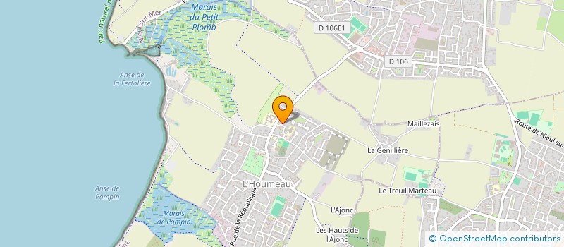 localisation de l'entreprise SCI LG SANTE  L'HOUMEAU