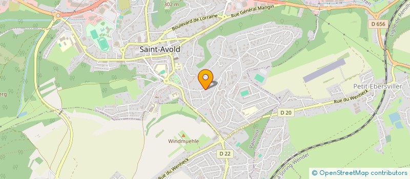 localisation de l'entreprise SCI LG WENDLANDT  SAINT-AVOLD