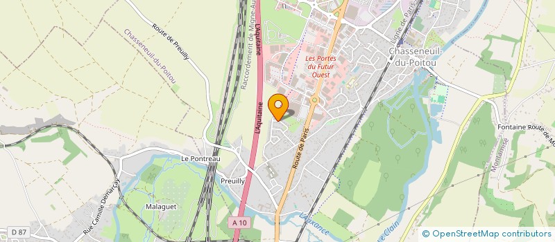 localisation de l'entreprise SCI LGB  CHASSENEUIL-DU-POITOU