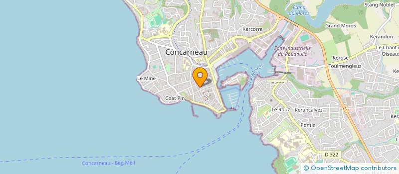 localisation de l'entreprise SCI LGB  CONCARNEAU