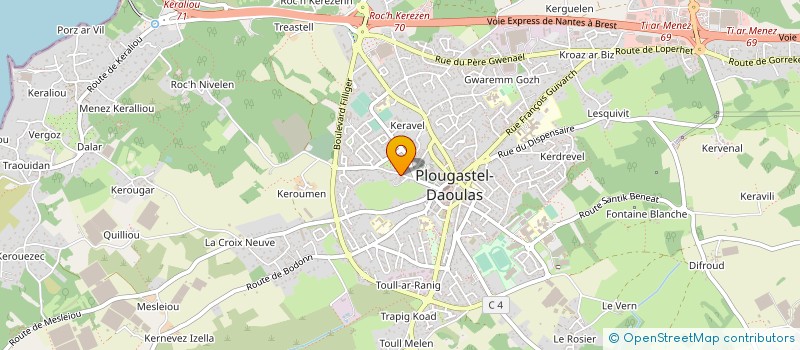 localisation de l'entreprise SCI LGC  PLOUGASTEL-DAOULAS