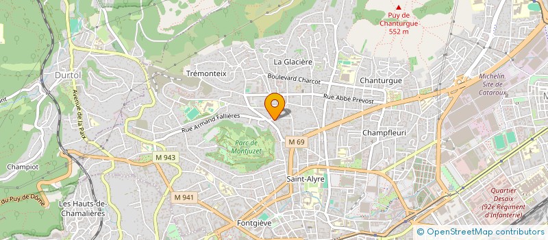 localisation de l'entreprise SCI LGC  CLERMONT-FERRAND