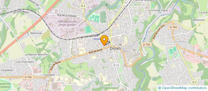 localisation de l'entreprise SCI LGGM  DINAN