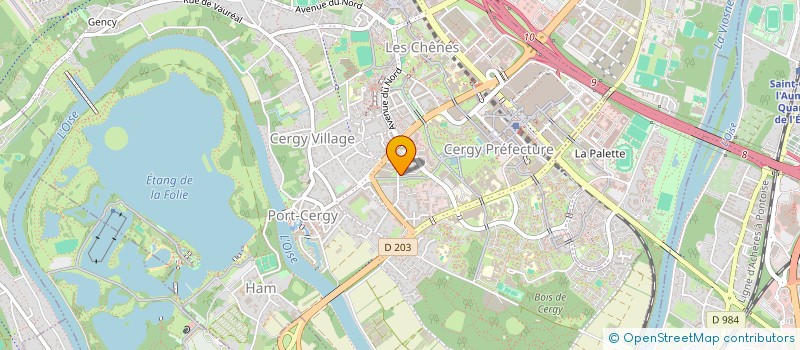 localisation de l'entreprise SCI LGH  CERGY