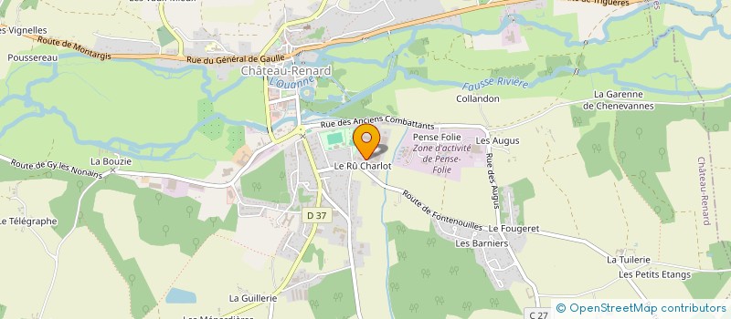 localisation de l'entreprise SCI LGHG LA RENARDIERE à CHATEAU-RENARD