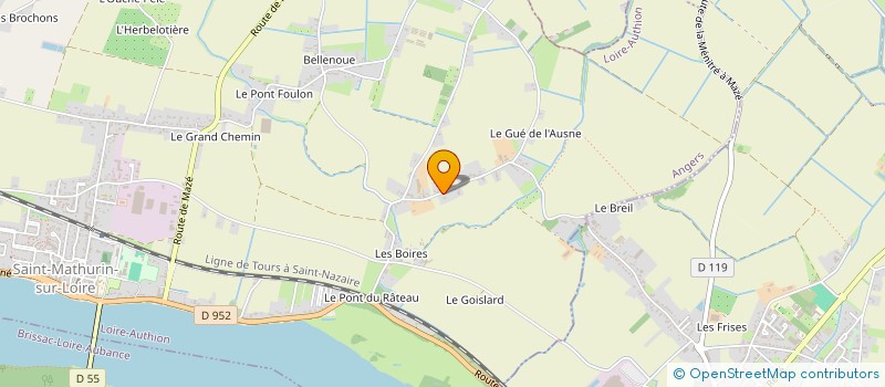 localisation de l'entreprise SCI LGIN  LOIRE-AUTHION