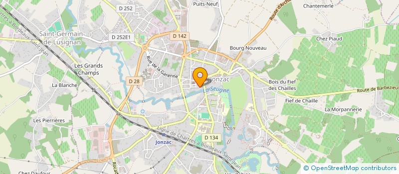 localisation de l'entreprise SCI LGKM  JONZAC