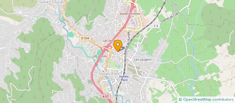 localisation de l'entreprise SCI LGL 16  SOLLIES-PONT