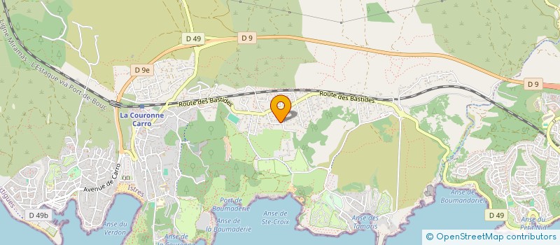 localisation de l'entreprise SCI LGL IMMO  MARTIGUES