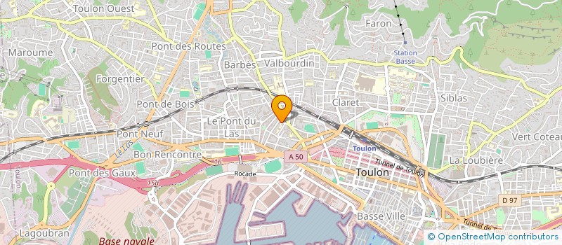 localisation de l'entreprise SCI LGL & JCB  TOULON